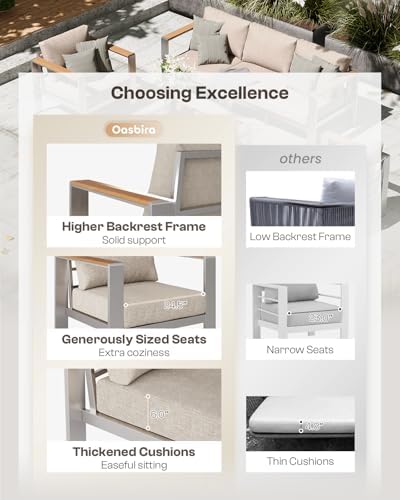 Silver Aluminum Four-Piece Sectional