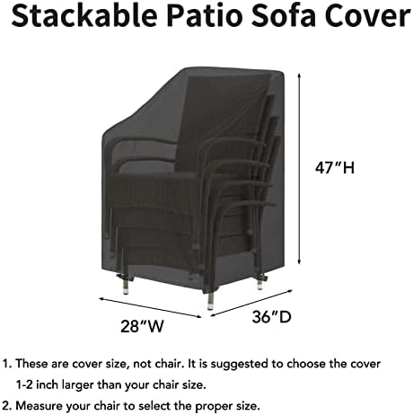 Heavy-Duty Stackable Patio Chair Protector