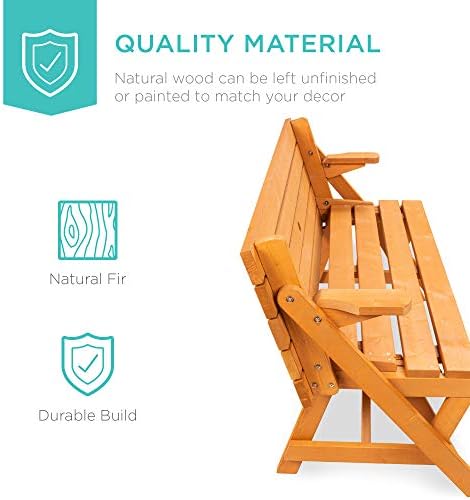 Convertible Wood Picnic Table and Bench