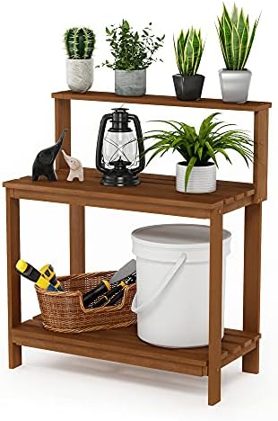 Tropical Hardwood Garden Potting Station