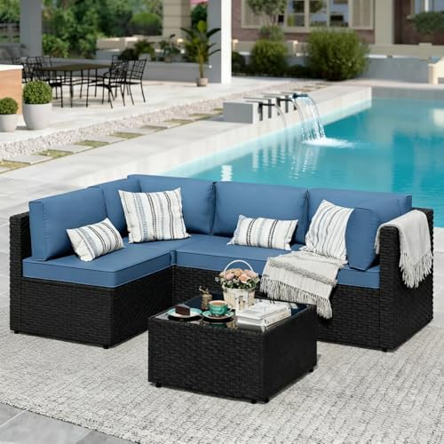 Aegean Blue All-Season Five-Piece Lounge